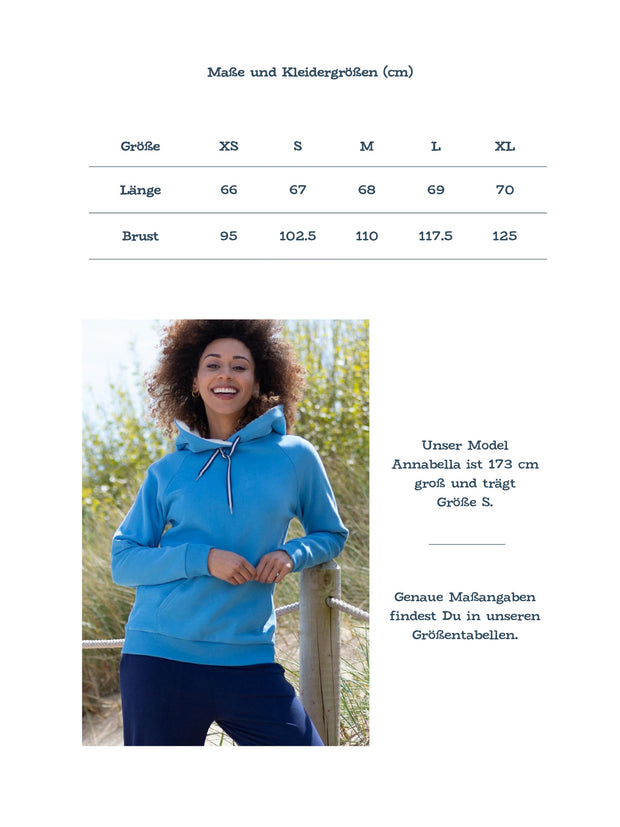 South Beach Sweatshirt mit Kapuze French Blue