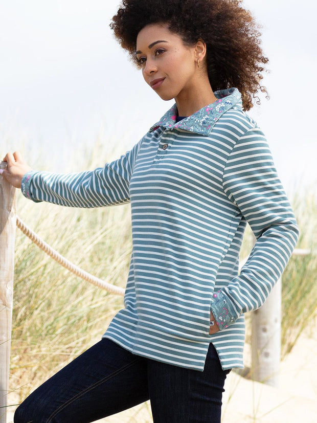 Weymouth Sweatshirt mit Knopfleiste