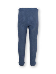 Zopfmuster Strumpfhose Navy