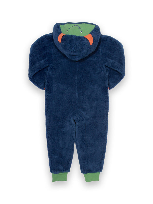 Huggle Bub Fleece Onesie Navy