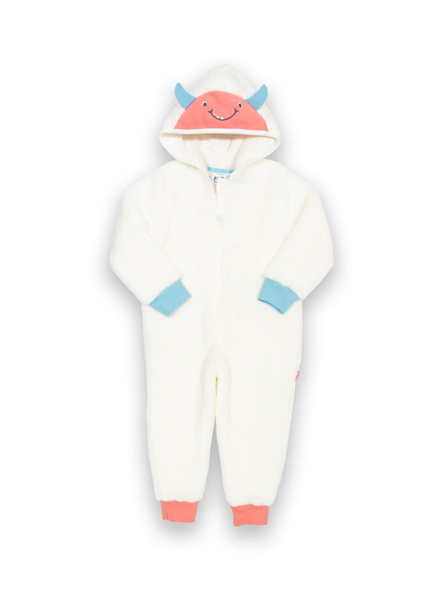 Huggle Bub Fleece Onesie Creme