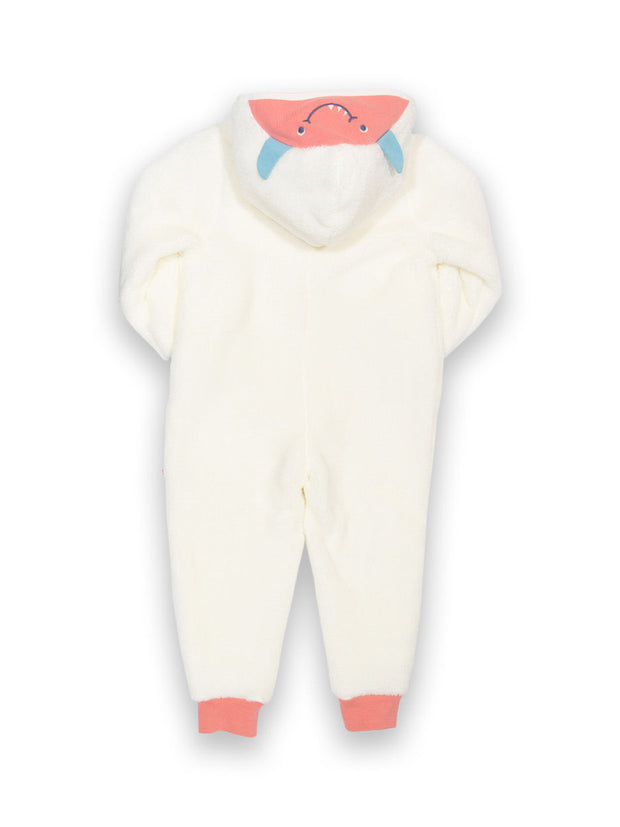 Huggle Bub Fleece Onesie Creme