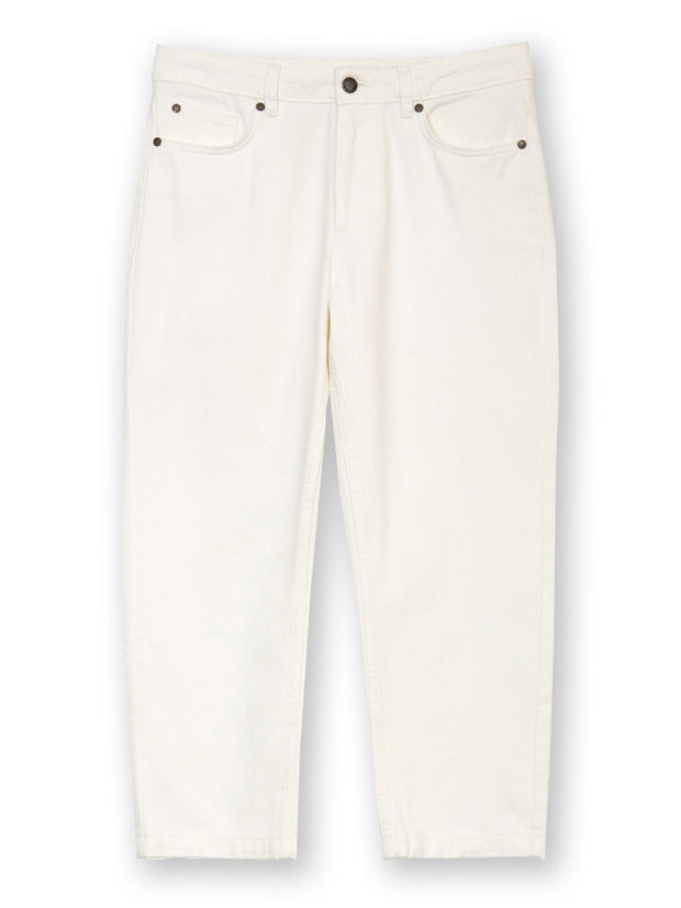 Newton 3/4 Straight Leg Jeans Elfenbein