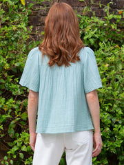 Netherhay Musselin Blusenshirt Soft Aloe