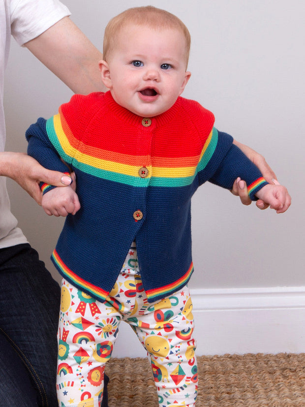 My First Strickjacke Regenbogen