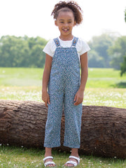 Dinky Ditsy Latzhose Navy