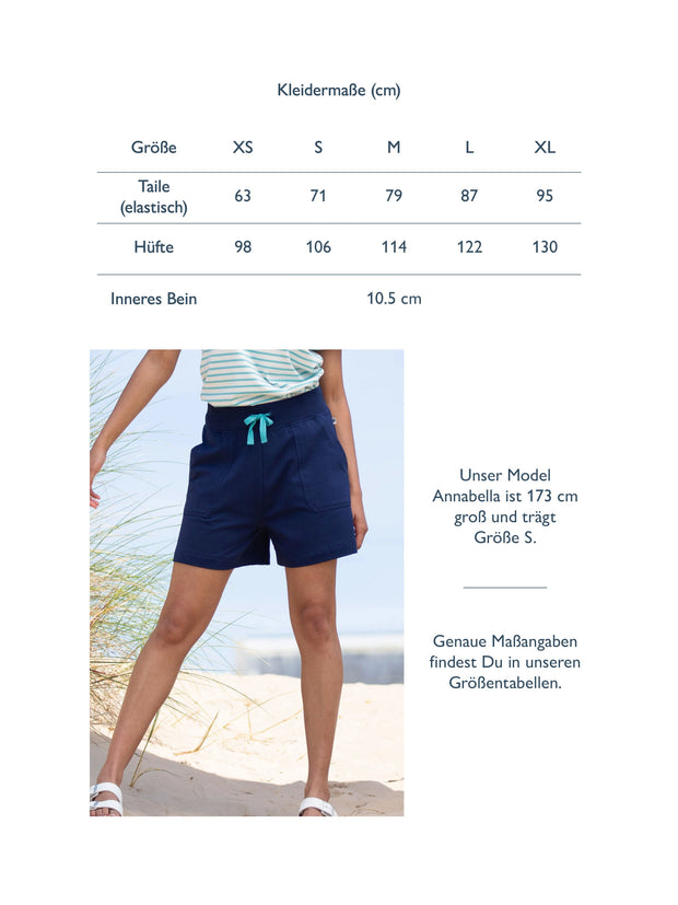 Hazelbury Jersey Shorts Midnight