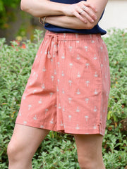 Eype Shorts aus strukturierter Baumwolle Coco Palm