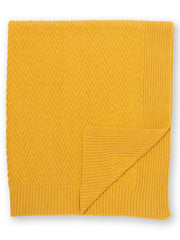 Heirloom Strickdecke Ocker