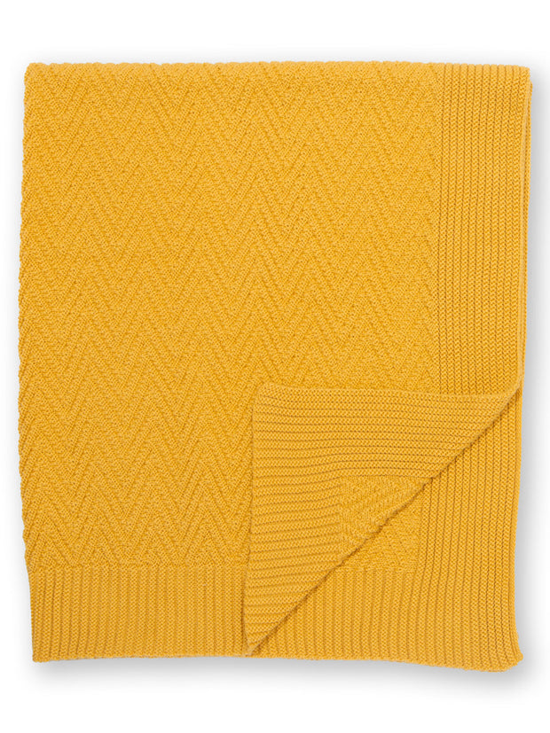 Heirloom Strickdecke Ocker
