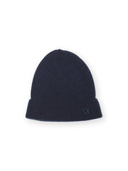 Winterborne Wolle Beaniemütze Mitternachtsblau