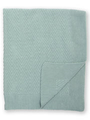Heirloom Strickdecke Sanftes Thymiangrün