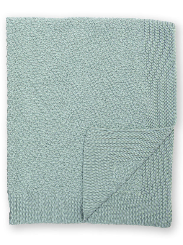 Heirloom Strickdecke Sanftes Thymiangrün