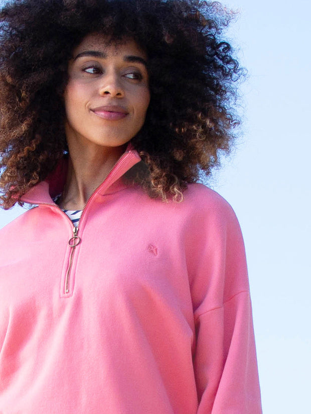 Watercombe Sweatshirt mit kurzem Reißverschluss