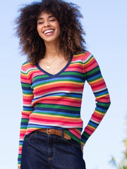Trigon Strickshirt V-Kragen