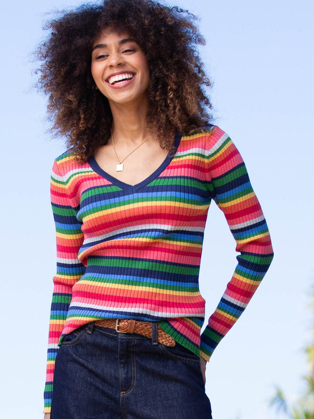 Trigon Strickshirt V-Kragen