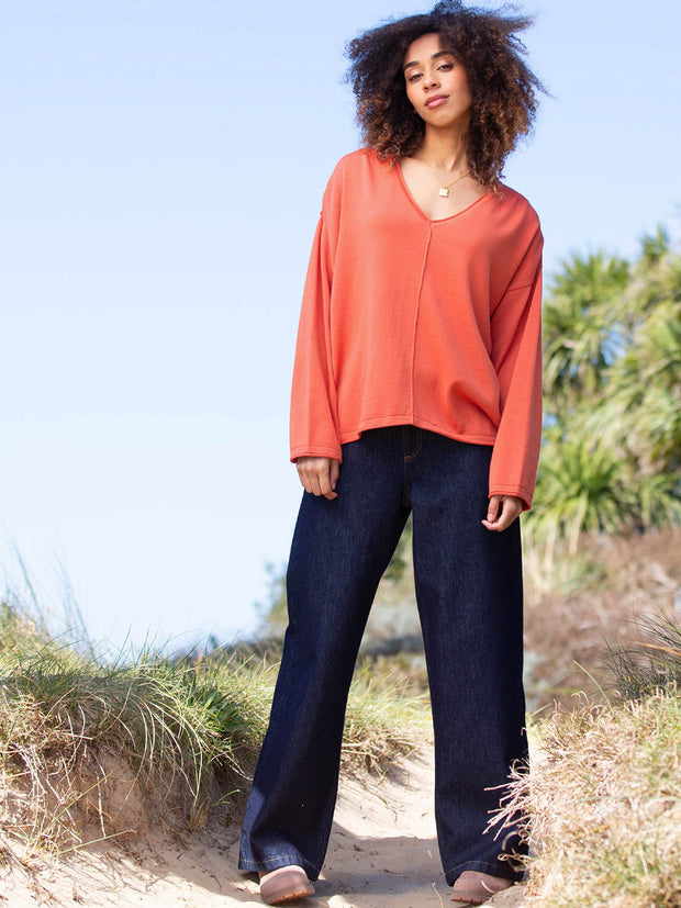Loscombe Strickpullover gebrannte Orange