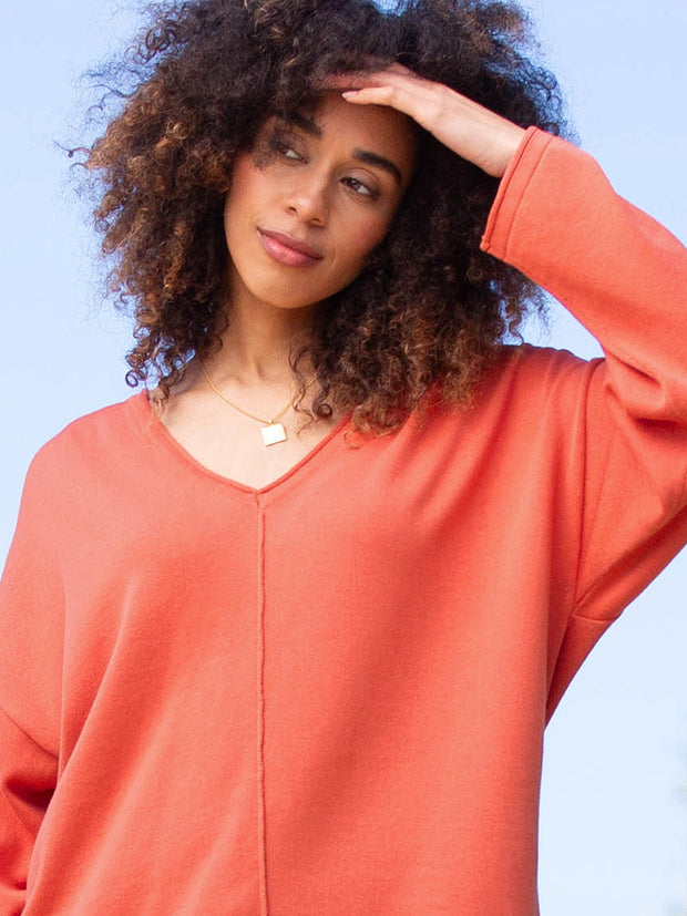 Loscombe Strickpullover gebrannte Orange