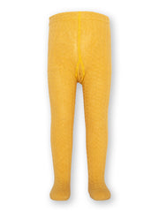 Zopfmuster Strumpfhose Ocker