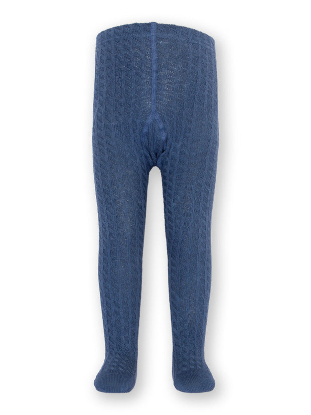 Zopfmuster Strumpfhose Navyblau