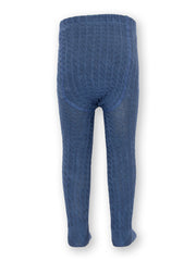 Zopfmuster Strumpfhose Navyblau