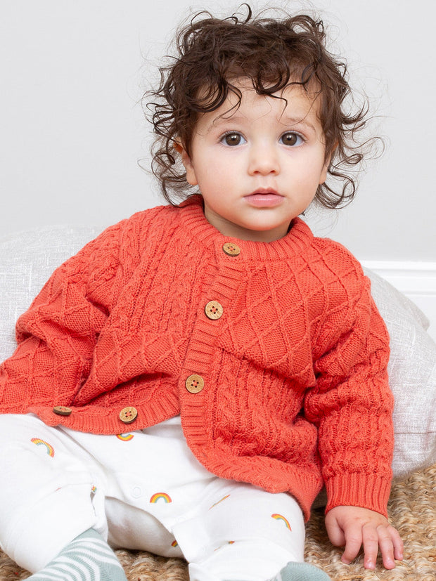 My First Strickjacke Gebranntes Orange