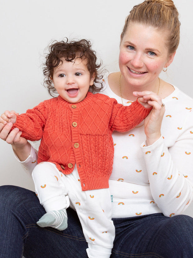 My First Strickjacke Gebranntes Orange