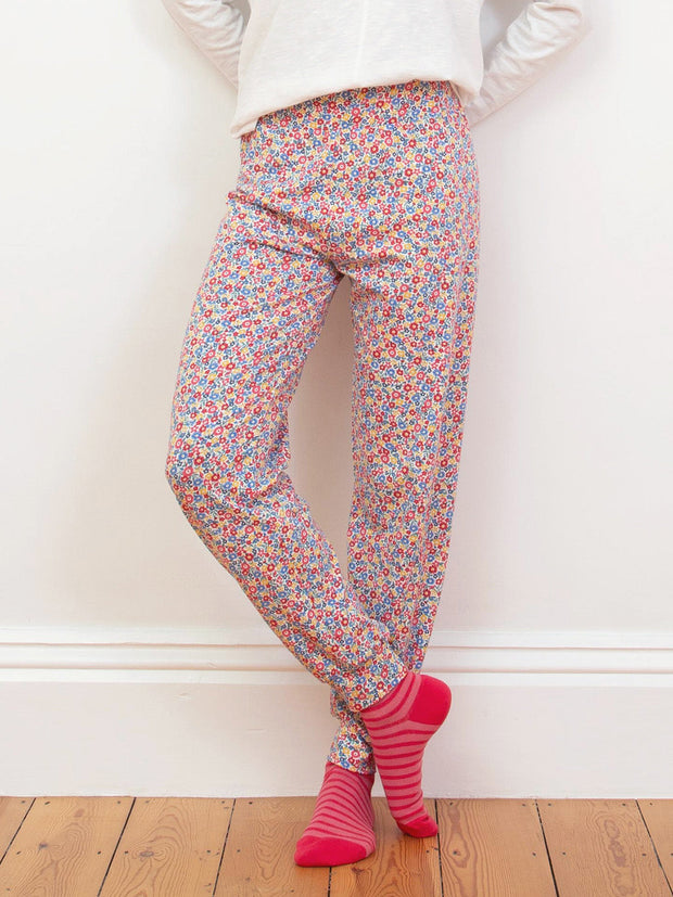 Lyme Loungehose mit Bündchen Blumenmeer