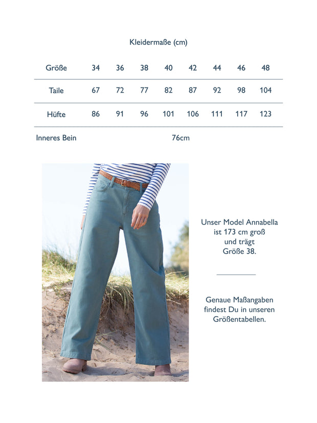 Wareham Twill Jeans Weites Bein