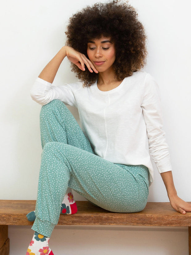 Lyme Loungehose mit Bündchen Pixie Petals