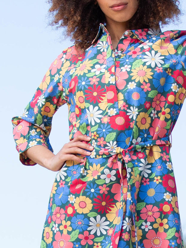 Morcombelake Popelin Kleid 3/4 Ärmel