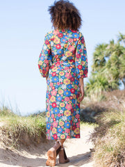 Morcombelake Popelin Kleid 3/4 Ärmel