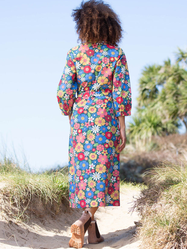 Morcombelake Popelin Kleid 3/4 Ärmel
