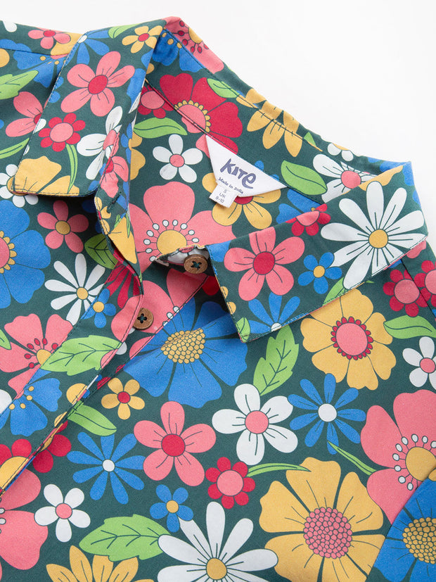 Morcombelake Popelin Kleid 3/4 Ärmel