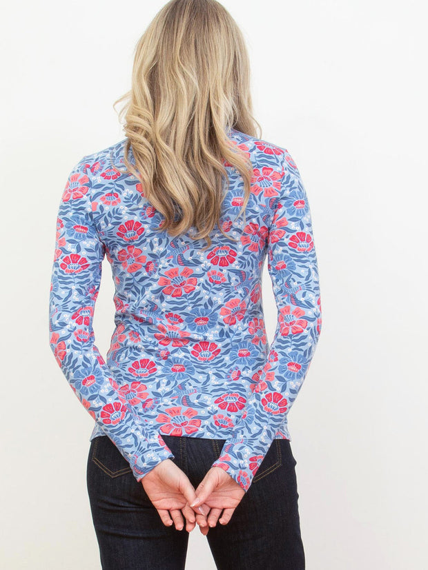 Bagber Rollkragen Jersey Shirt Däumelinchen