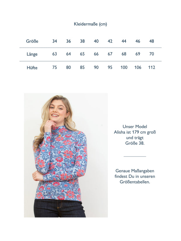 Bagber Rollkragen Jersey Shirt Däumelinchen