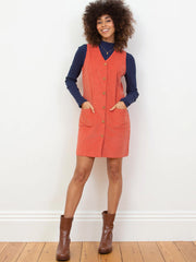 Purewell Kordkleid mit Trägerrock