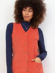 Purewell Kordkleid mit Trägerrock