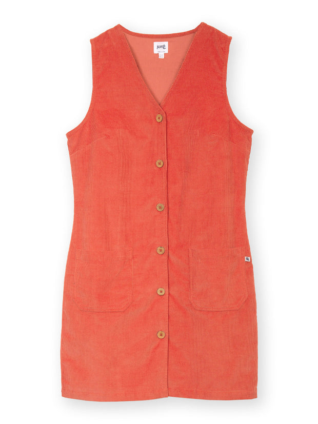 Purewell Kordkleid mit Trägerrock