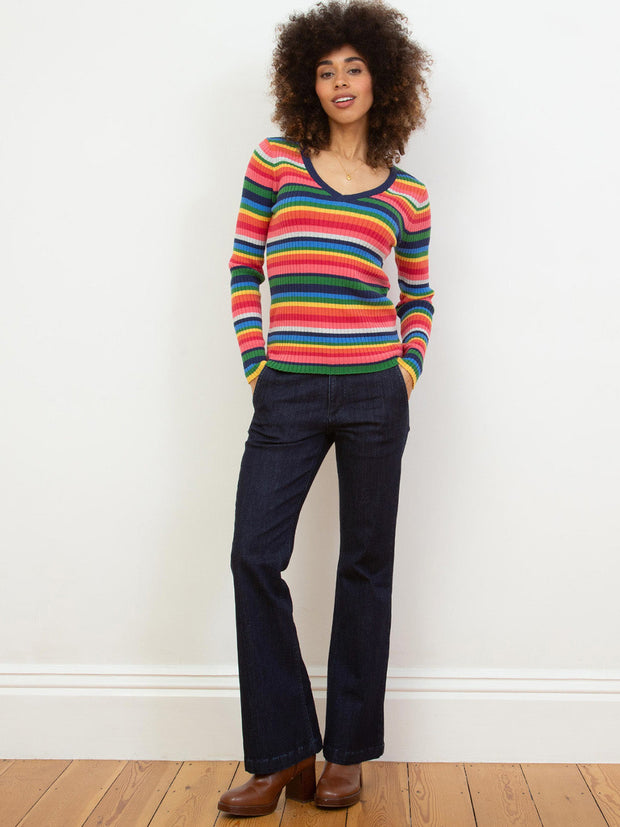 Folke Stretch Denim Jeans Flare Stil