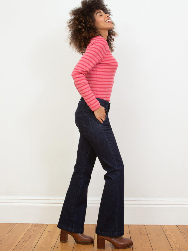 Folke Stretch Denim Jeans Flare Stil