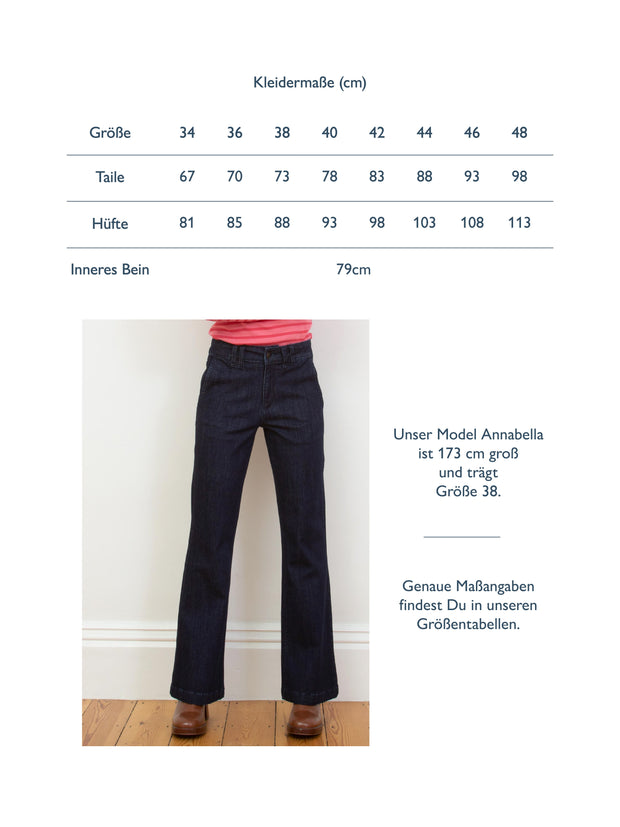 Folke Stretch Denim Jeans Flare Stil