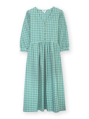 Worgret kariertes Flanellkleid 3/4 Ärmel