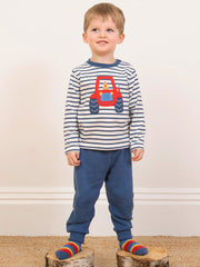 Stitch Patch Jogginghose Navyblau