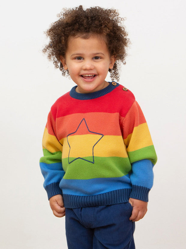 Regenbogenstern Pullover