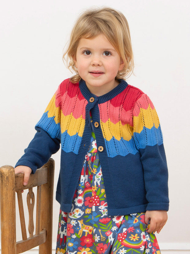 Zickzack Strickjacke