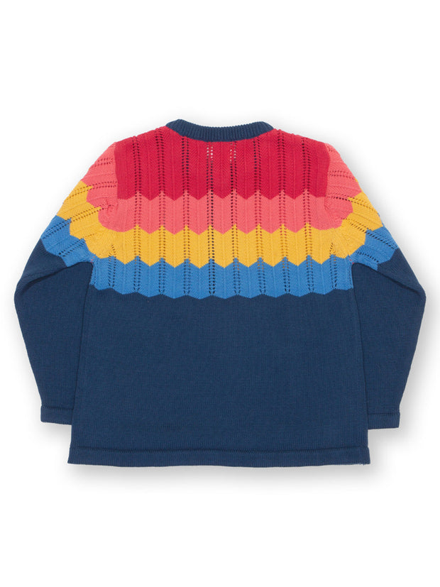 Zickzack Strickjacke
