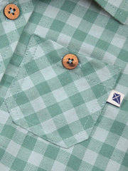 Karo Shirt Thymiangrün