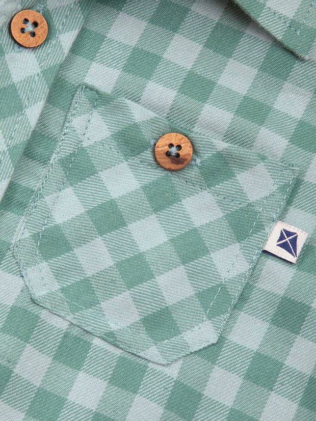 Karo Shirt Thymiangrün