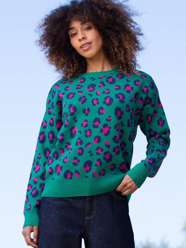 Piddletrenthide Strickpullover Leopard